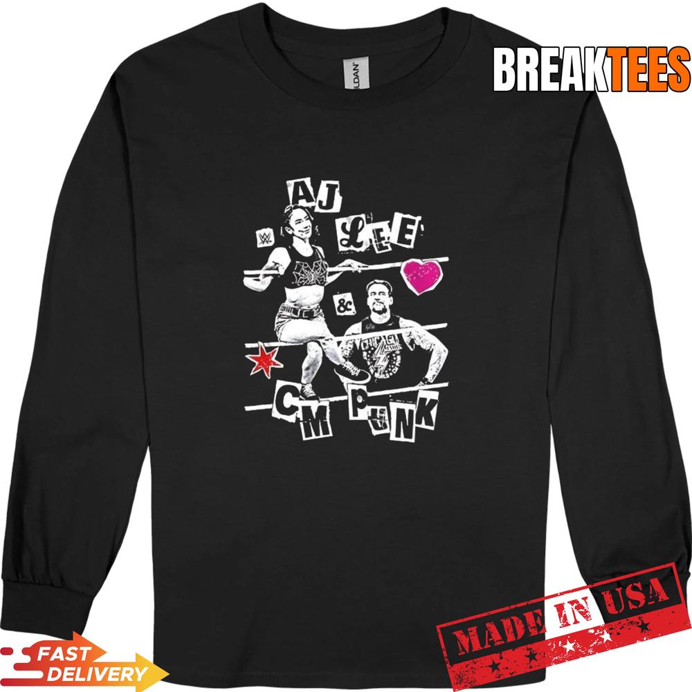 AJ Lee and CM Punk WWE relationship goals T-Shirt