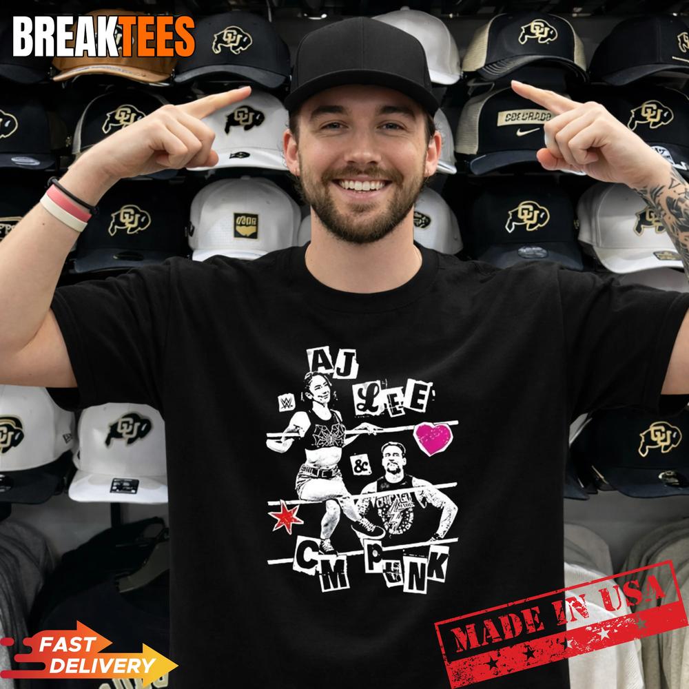 AJ Lee and CM Punk WWE relationship goals T-Shirt