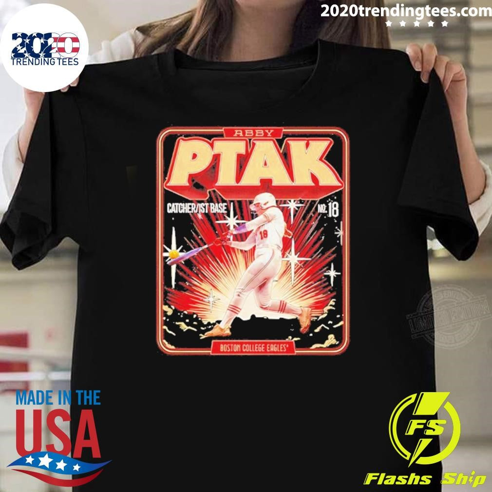 Abby Ptak 18 Boston College Eagles Softball Vintage Shirt