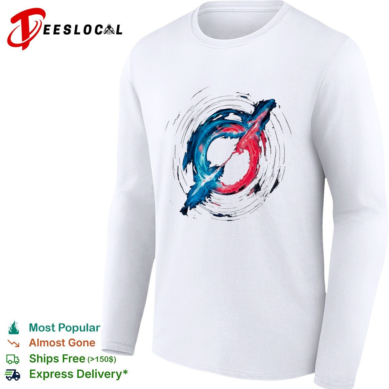 Abstract Plasma Ring Nebula Fusion Shirt