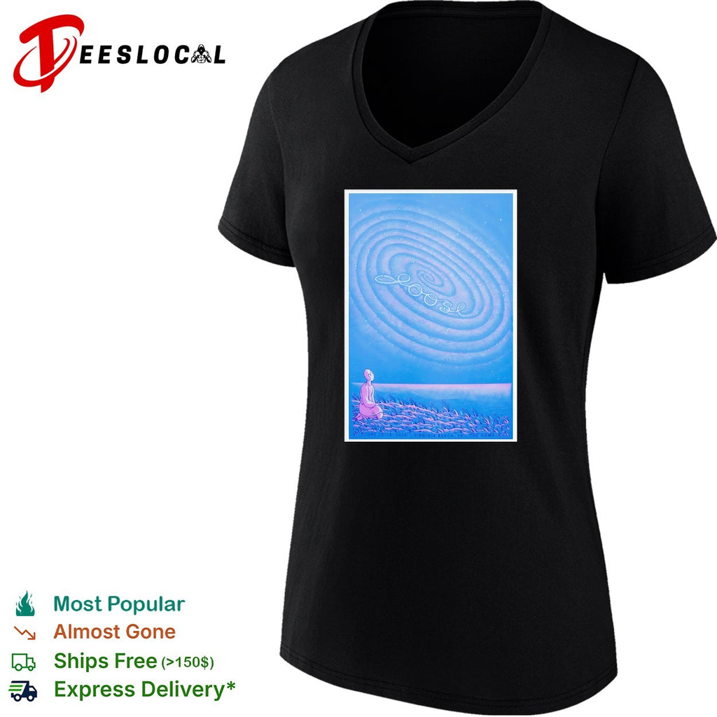 Abstract spiral sand art silhouette figure poster shirt