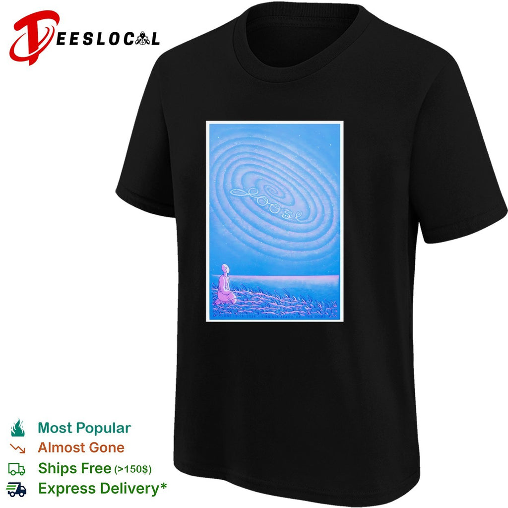 Abstract spiral sand art silhouette figure poster shirt