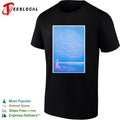 Abstract spiral sand art silhouette figure poster shirt