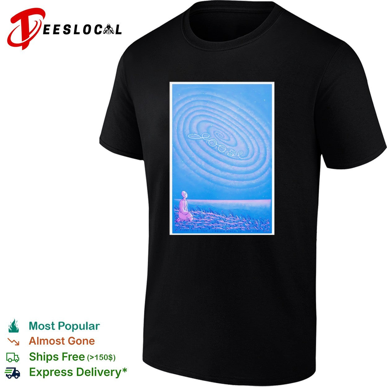 Abstract spiral sand art silhouette figure poster shirt