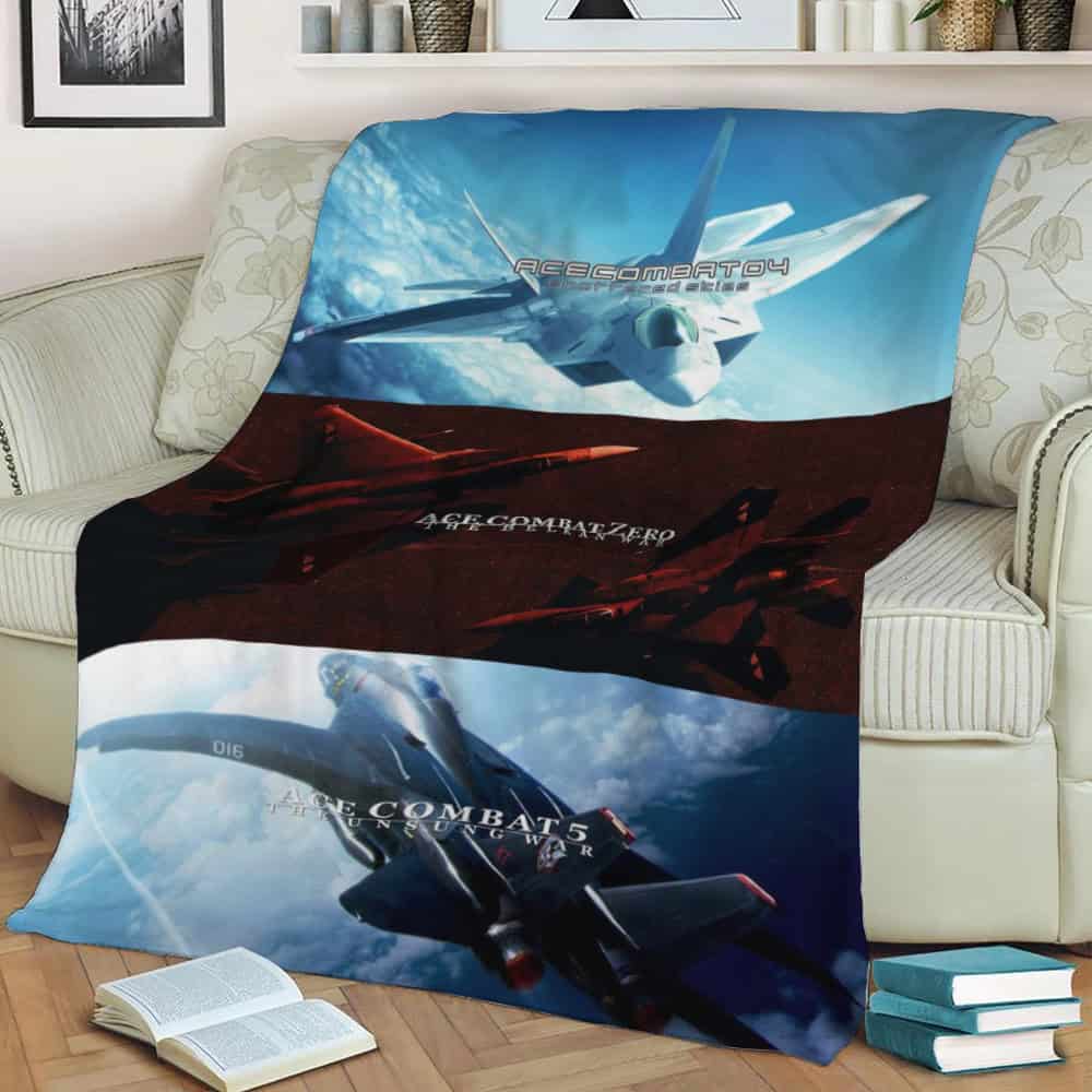 Ace Combat Fleece Throw Blanket