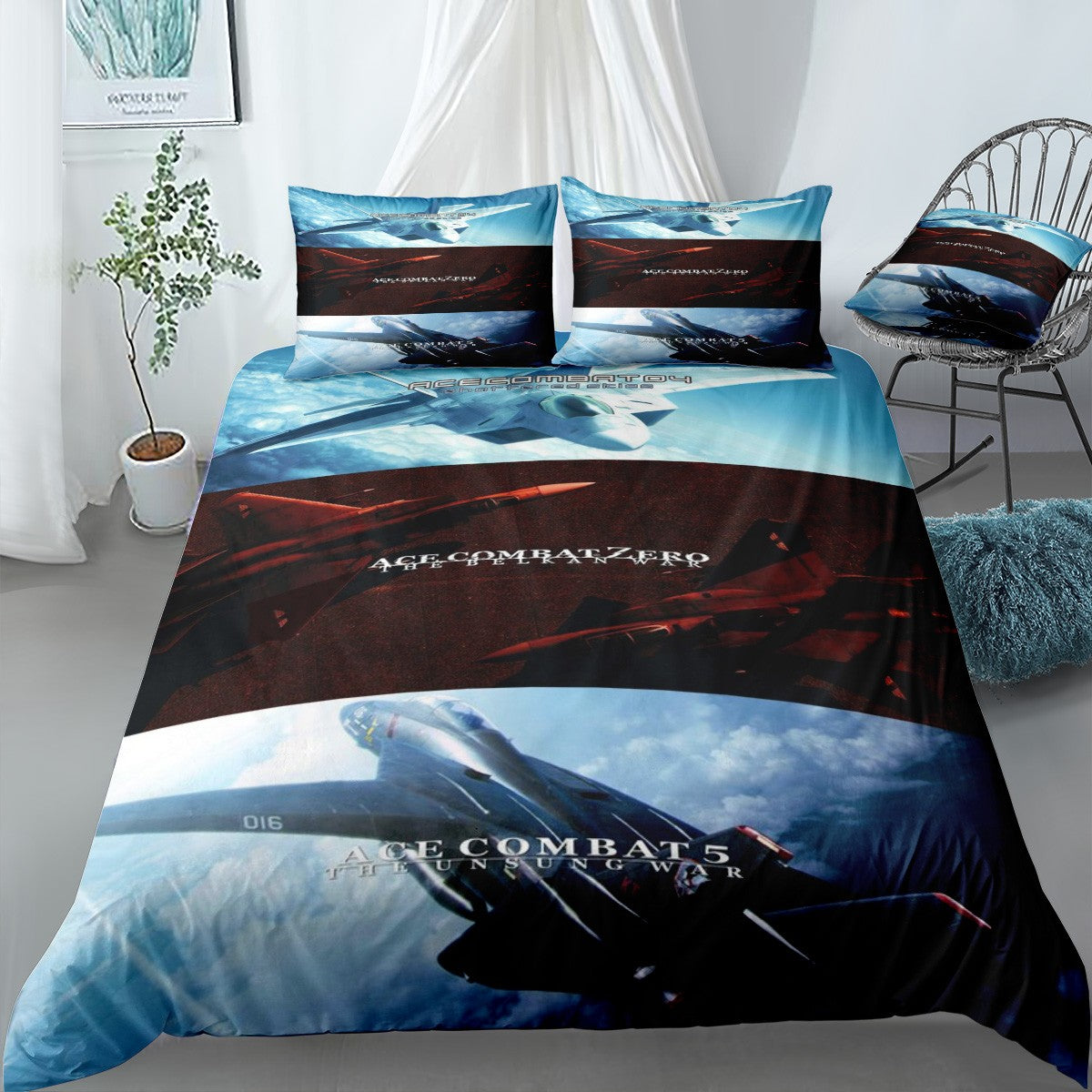 Ace Combat Bedding Set (Duvet Cover & Pillow Shams)