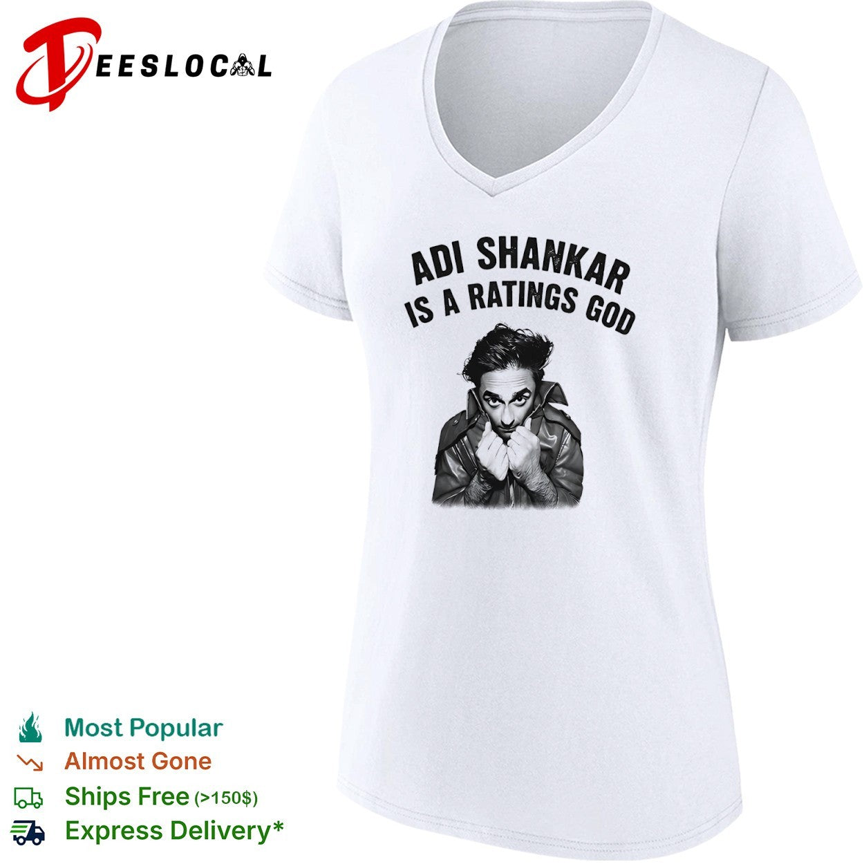 Adi Shankar is a ratings god portrait shirt