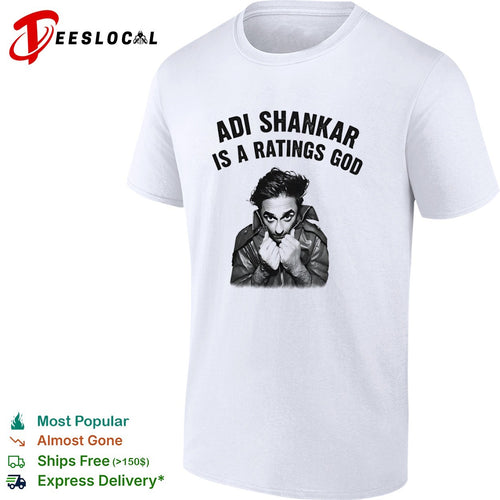 Adi Shankar is a ratings god portrait shirt