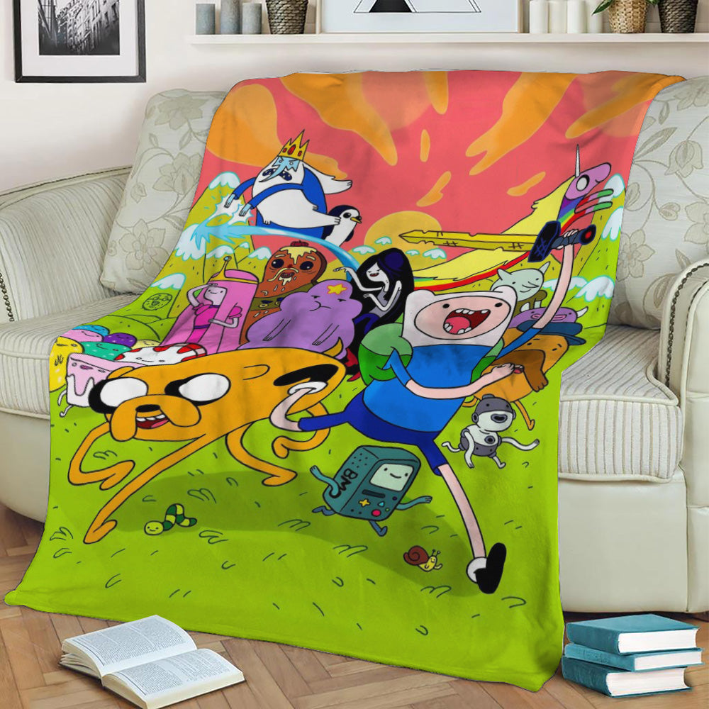 Adventure Time Fleece Throw Blanket
