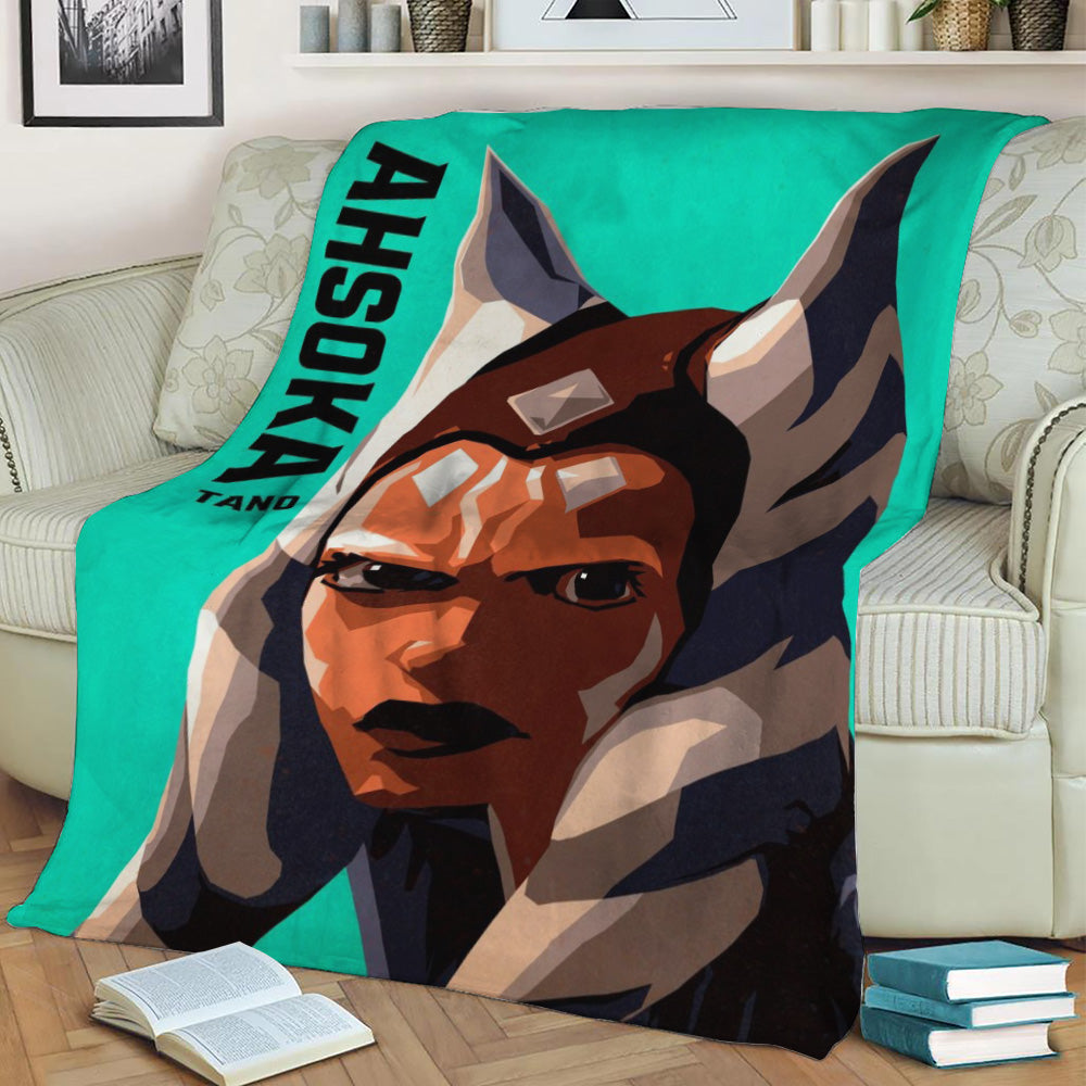 Ahsoka Tano Fleece Throw Blanket