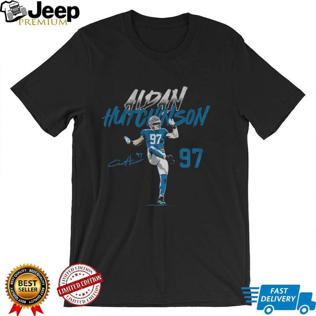 Aidan Hutchinson Detroit Lions Football 97 Signature shirt