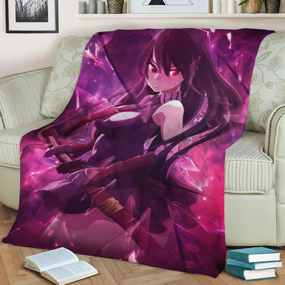 Akame Ga Kill Akame Fleece Throw Blanket