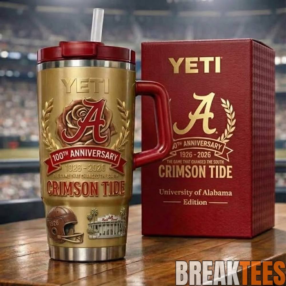Alabama Crimson Tide 100th Anniversary YETI Tumbler