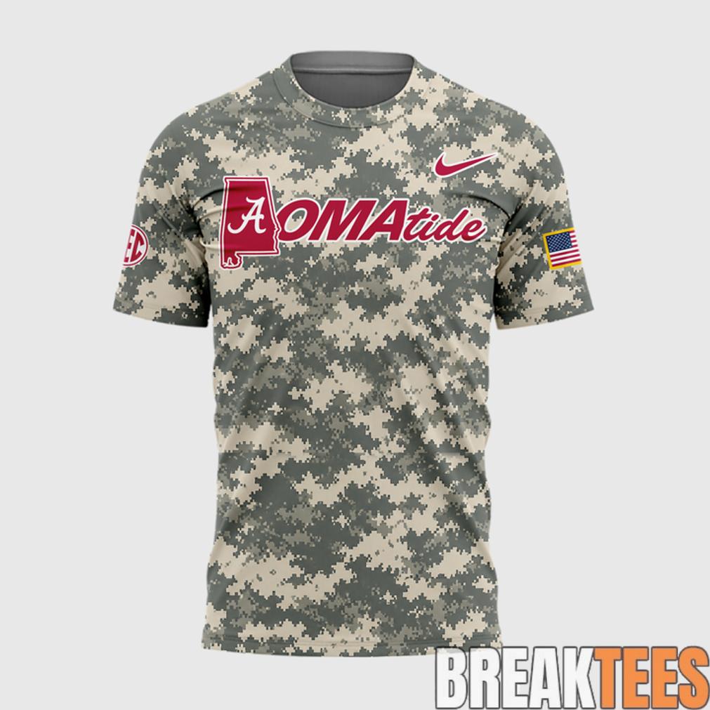 Alabama Crimson Tide 2026 Baseball College World Series OmaTide Camo Shirt
