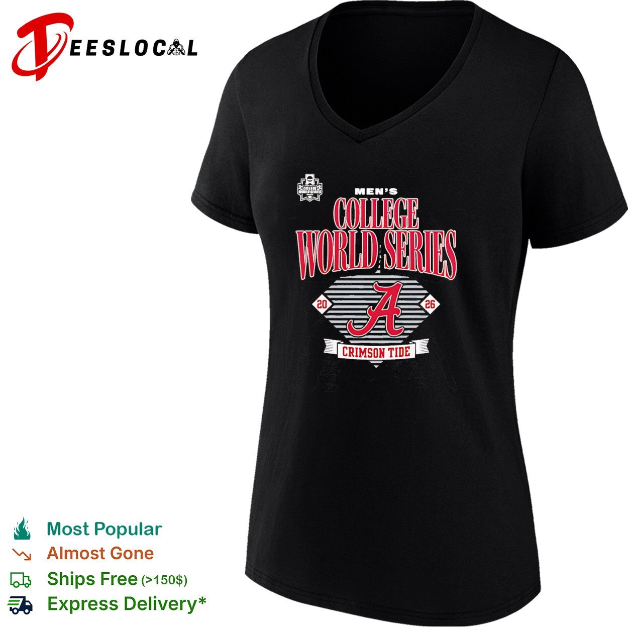 Alabama Crimson Tide College World Series 2026 shirt