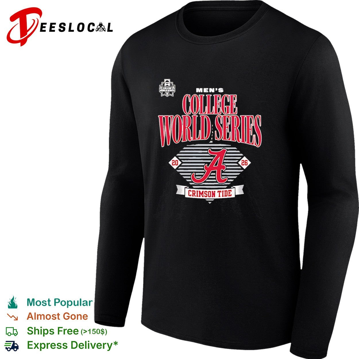 Alabama Crimson Tide College World Series 2026 shirt