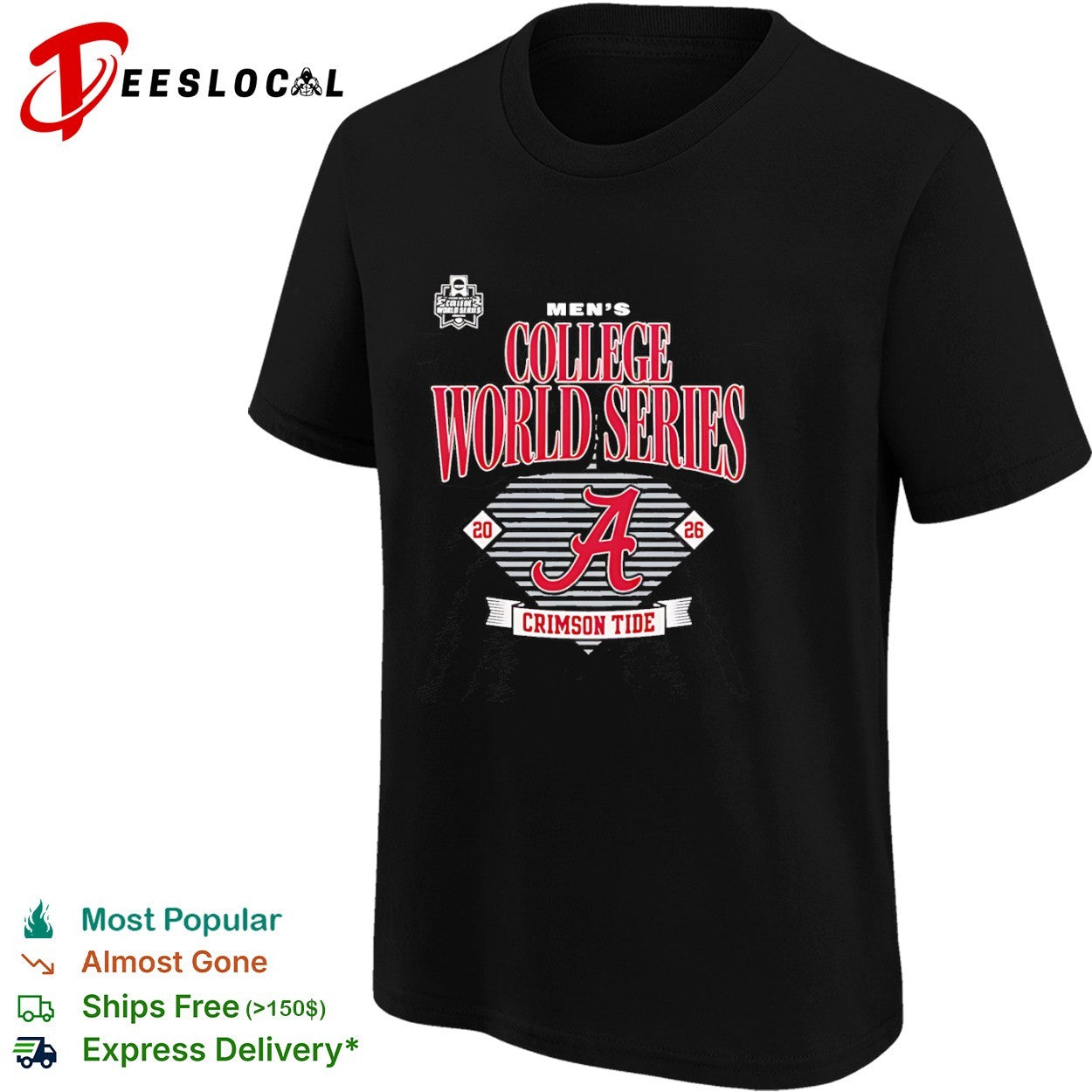 Alabama Crimson Tide College World Series 2026 shirt