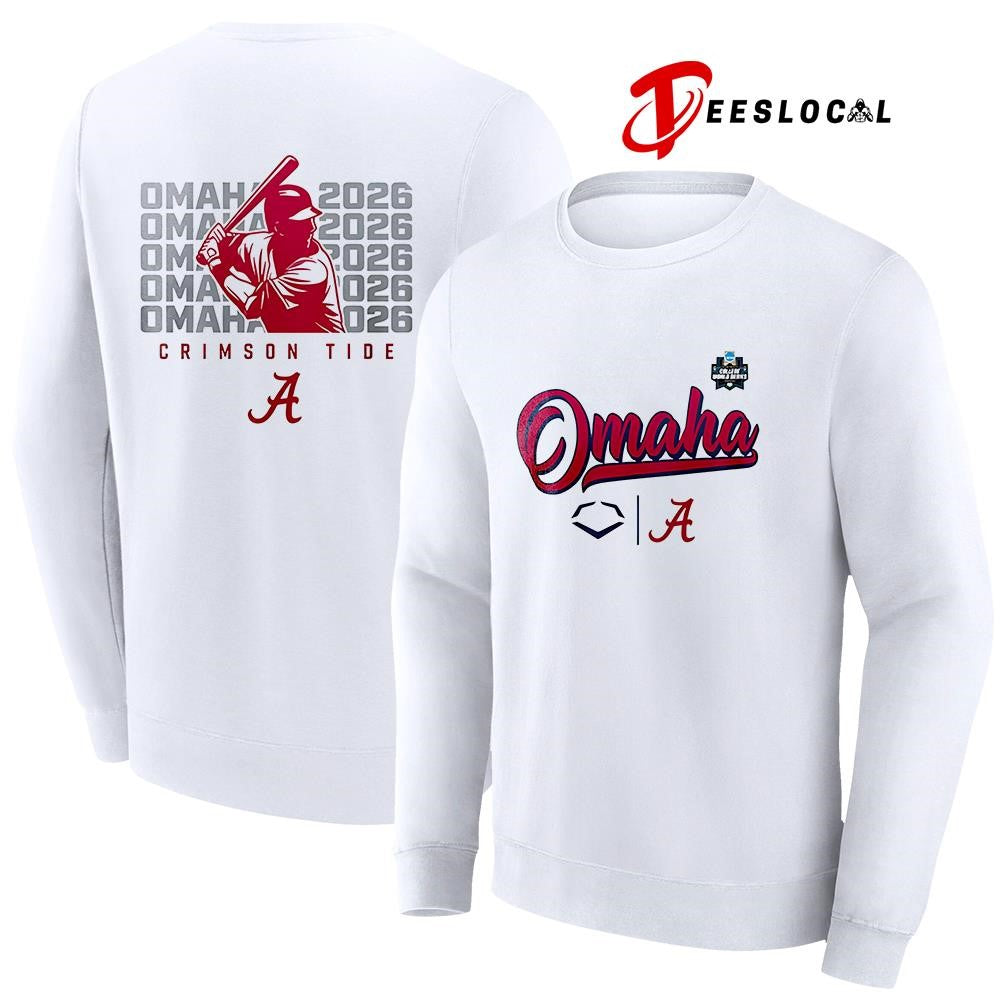 Alabama Crimson Tide Omaha bound College World Series pose repeat shirt