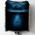Alan Wake Game Art Woven Tapestry Throw Blanket with Fringe