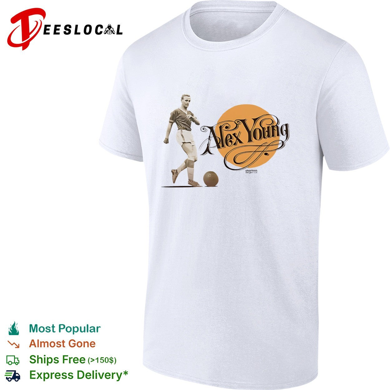 Alex Young Everton player shirt