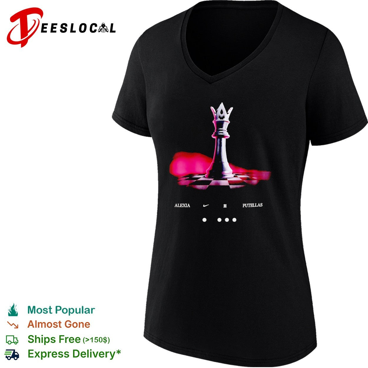 Alexia Putellas FC Barcelona Chess Queen shirt