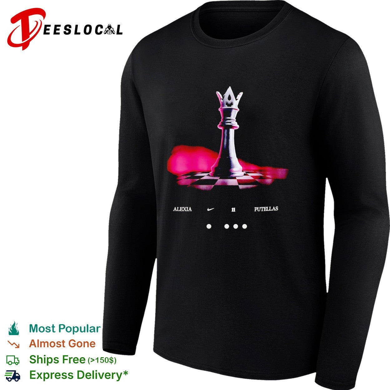 Alexia Putellas FC Barcelona Chess Queen shirt