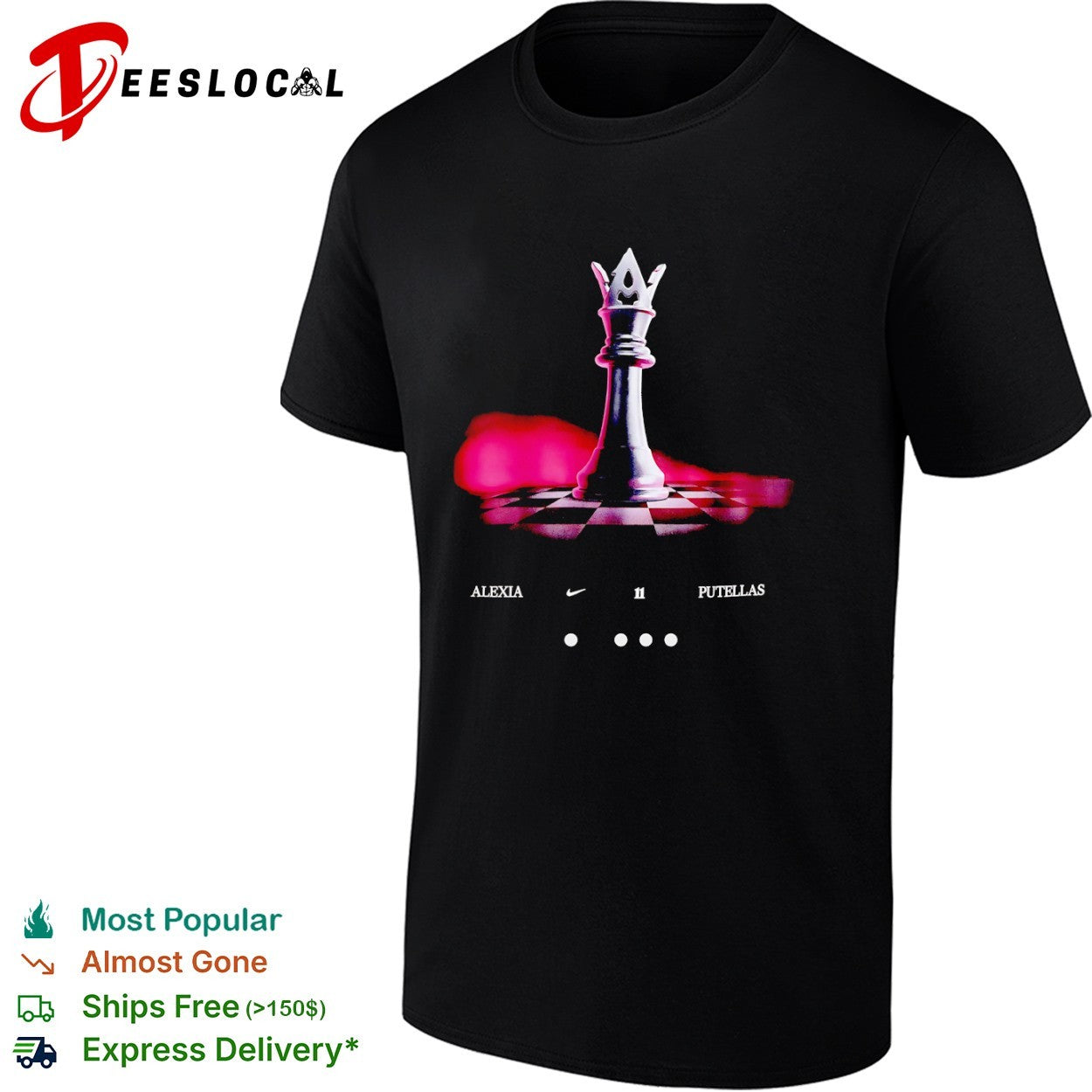 Alexia Putellas FC Barcelona Chess Queen shirt