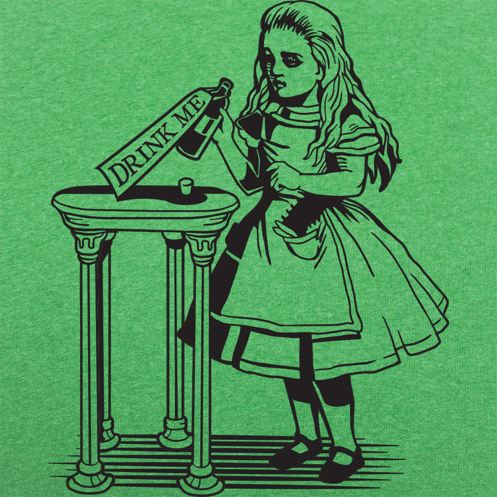 Alice Drink Me Bottle Wonderland Illustration