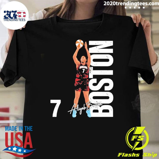 Aliyah Boston Indiana Fever Name And Number Signature Graphic Shirt