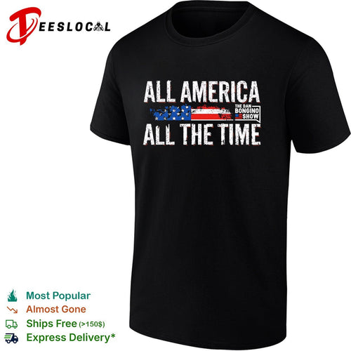 America Time Dan Bongino Show American Flag Patriotic Tee (1)