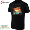All I do is party and have all the fun colorful retro bold text graphic shirt