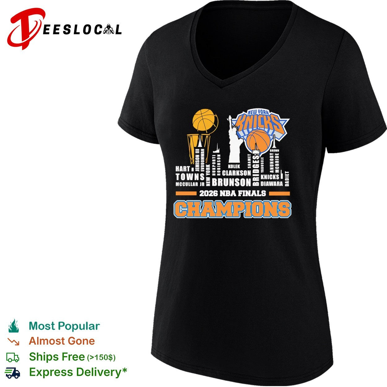 All name of legends city skyline New York Knicks 2026 NBA Finals Champions shirt
