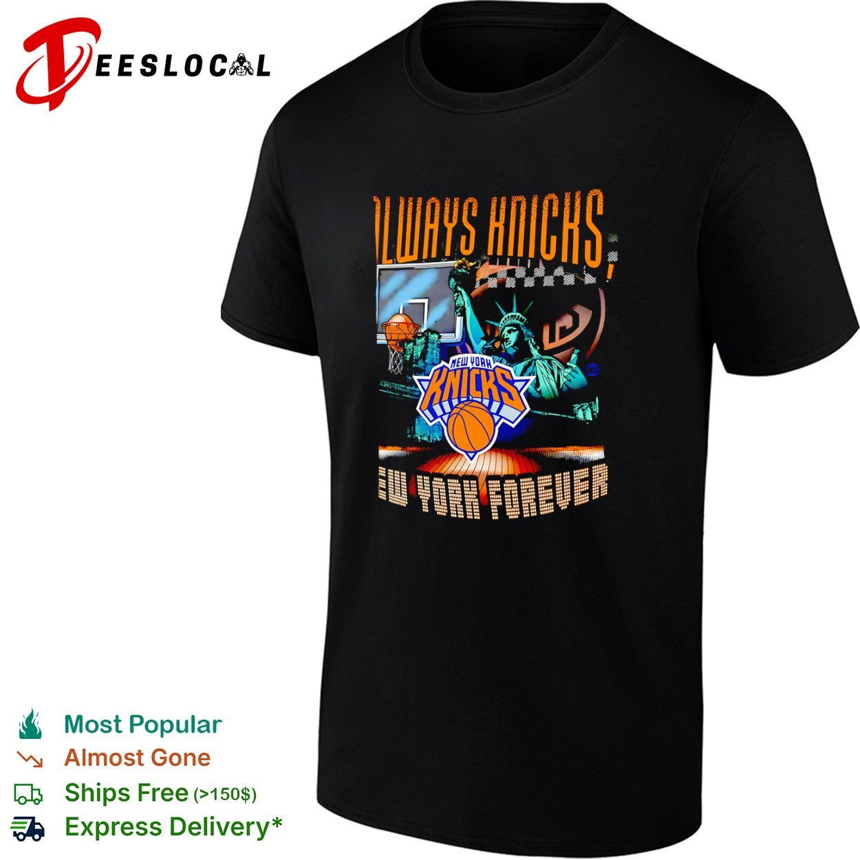 Always Knicks New York Forever New York Knicks basketball team logo shirt