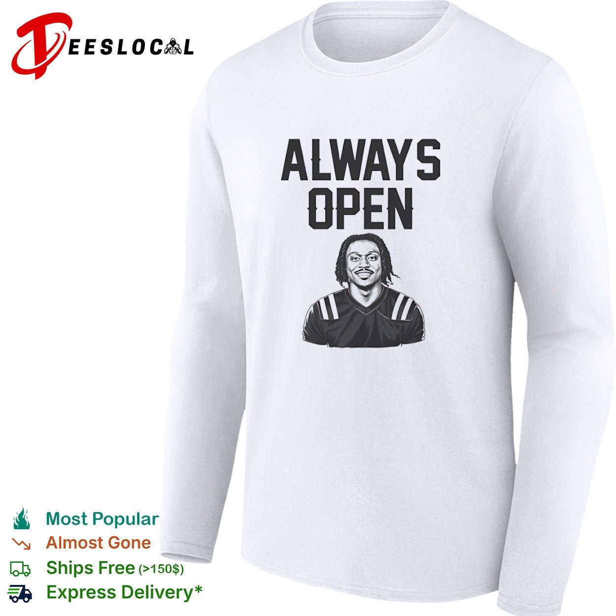 Always Open Stefon Diggs Houston Texans NFL Football Player Wide Receiver shirt