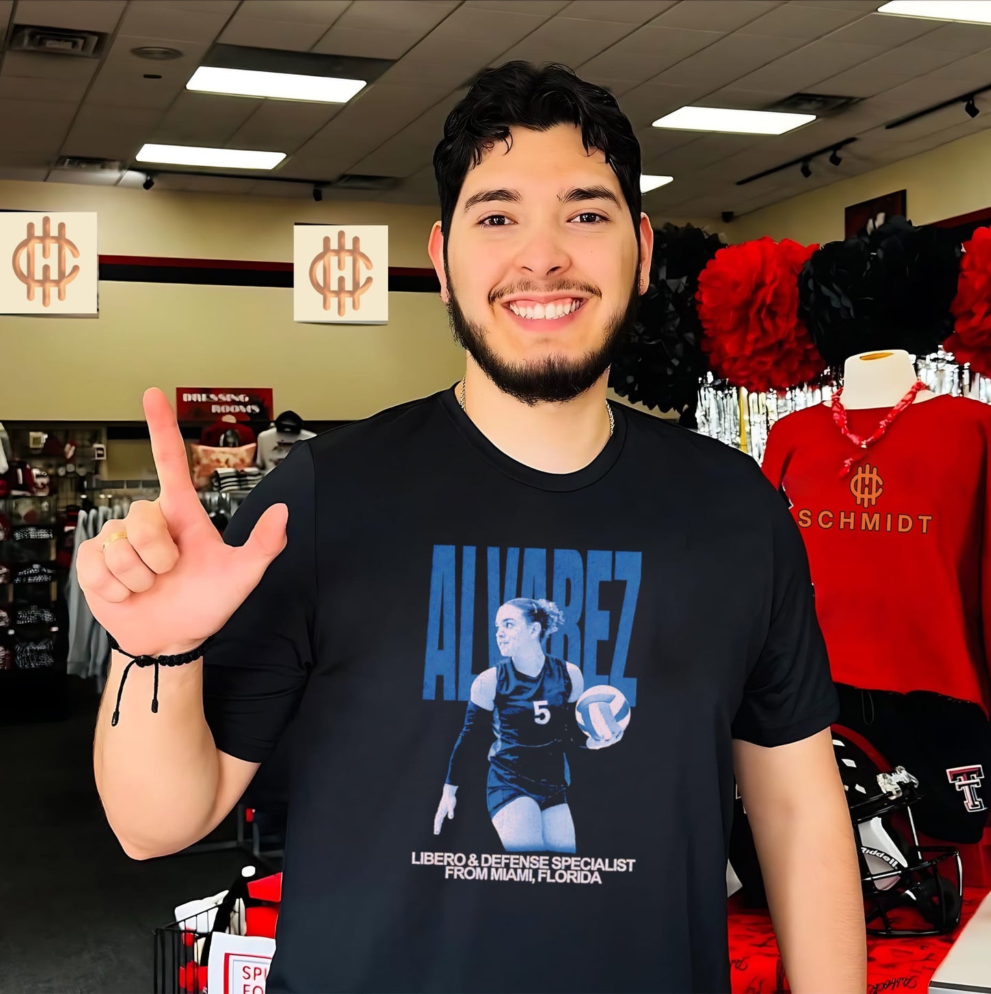 Amaris Alvarez Libero and Defense Specialist from Miami Florida graphic shirt