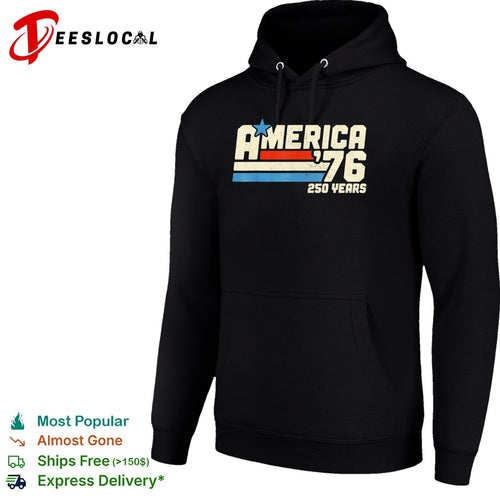 America 1976 250 years patriotic flag stripes and star shirt