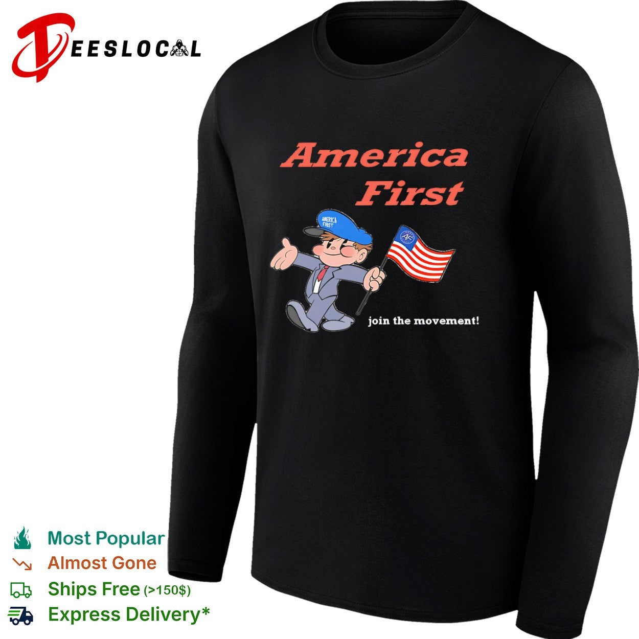 America First join the movement AF patriotic symbol shirt