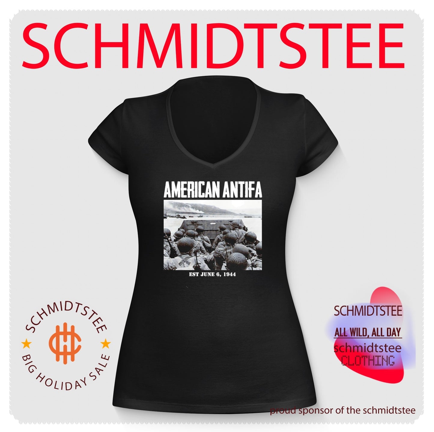 American Antifa Est June 6 1944 D-Day World War II shirt