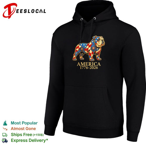 American Bulldog Patriotic Stained Glass Art America 1776 2026 shirt