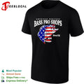 American Heritage Bass Pro Shops Since 72 patriotic fish design fishing lover shirt