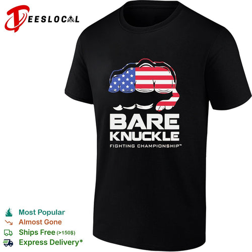 American flag fist bare knuckle fighting championship shirt