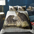 American Beaver Castor Fib Bedding Set (Duvet Cover & Pillow Shams)