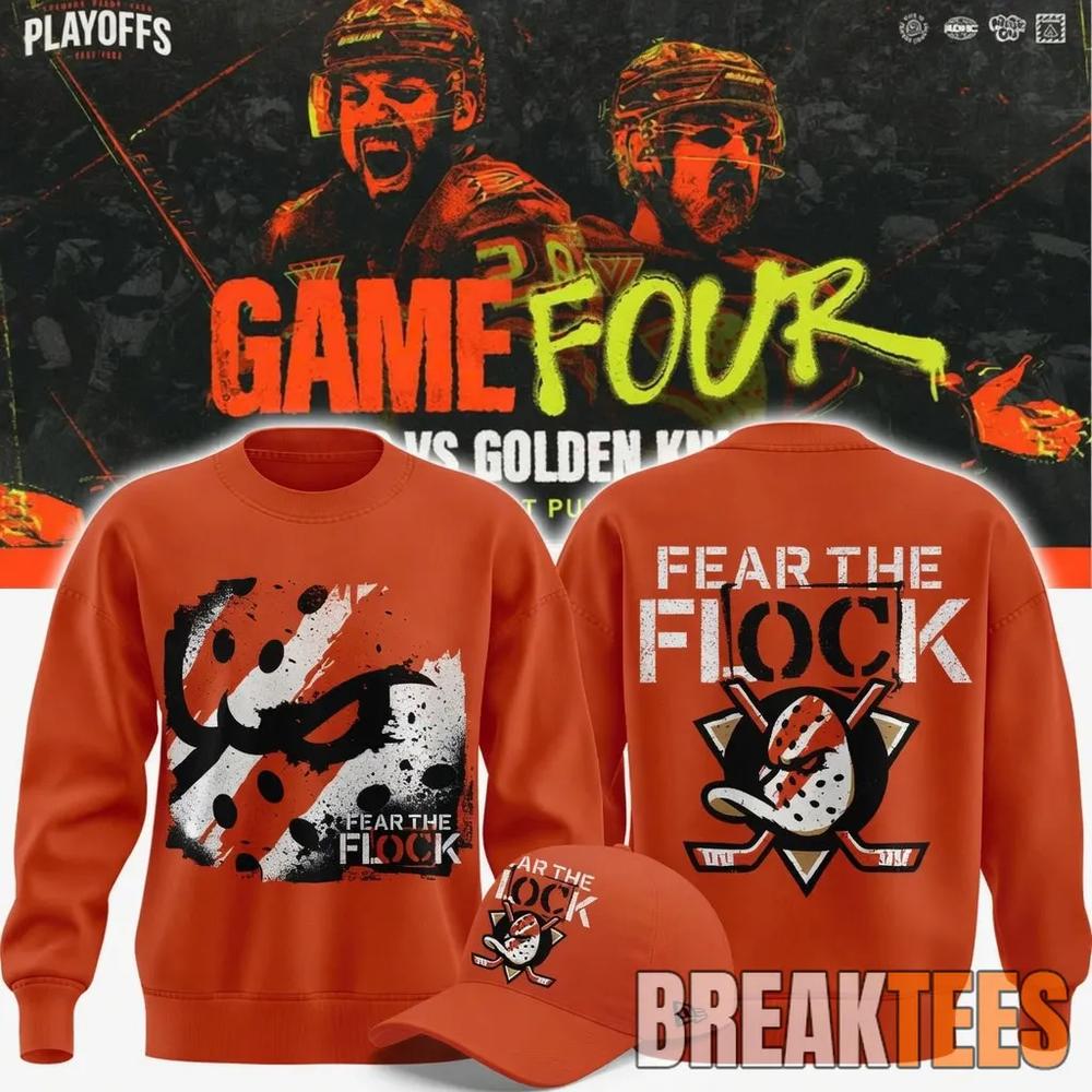 Anaheim Ducks 2026 Fear The Flock Playoff Game 4 Sweatshirt