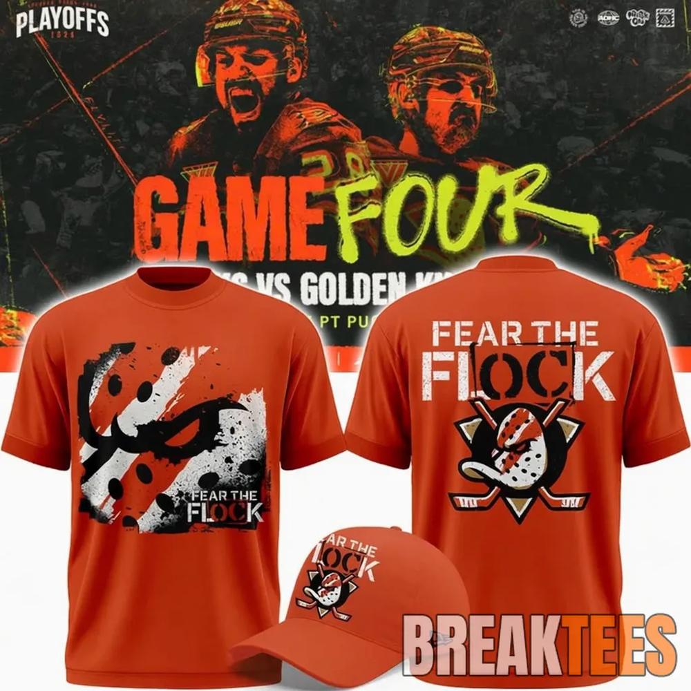 Anaheim Ducks 2026 Fear The Flock Playoff Game 4 T-Shirt