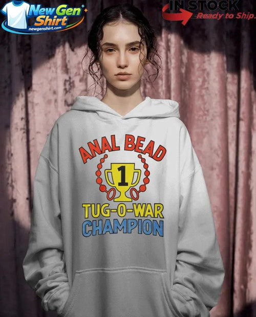 Anal Bead Tug Of War Champion Dark Meme Shirt