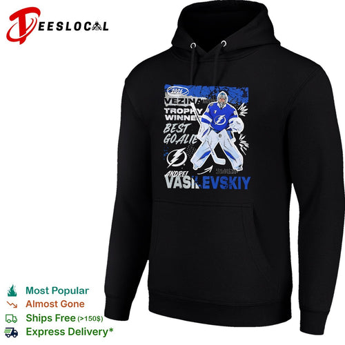 Andrei Vasilevskiy Tampa Bay Lightning 2026 Vezina Trophy Winner Best Goalie shirt