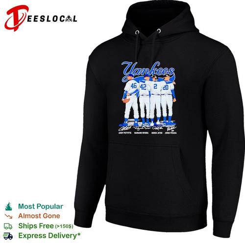 Andy Pettitte Mariano Rivera Derek Jeter Jorge Posada New York Yankees signature shirt