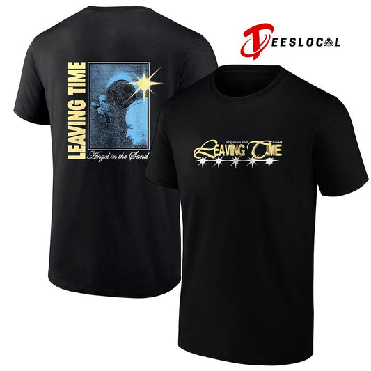 Angel in the sand leaving time graphic shirt