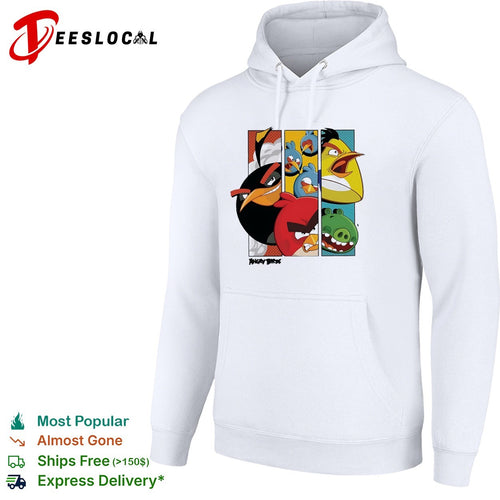 Angry Birds comic panel collage multiple birds and pig illustration graphic shirt