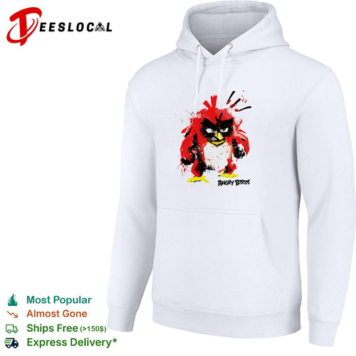 Angry Birds red bird painted splatter style vintage shirt